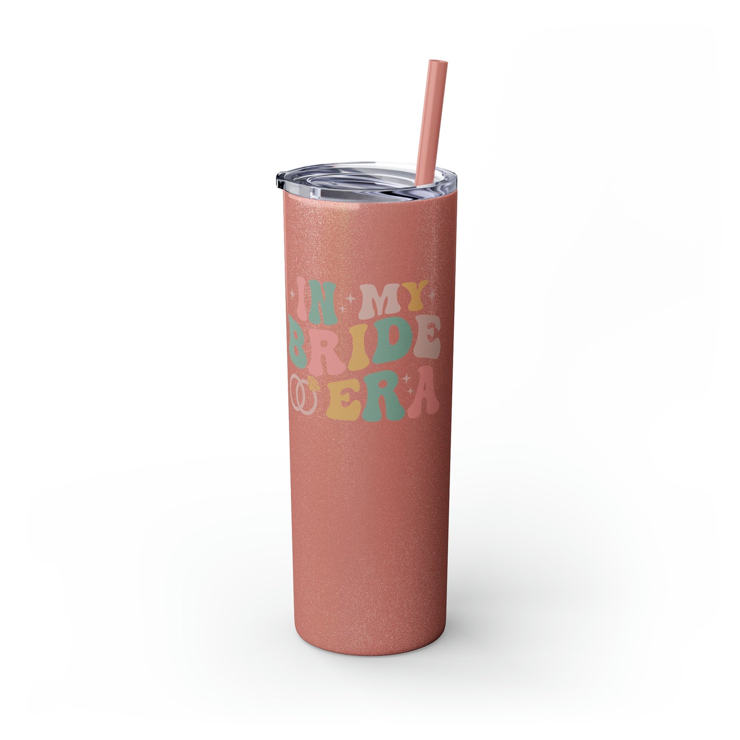 Bride Era Skinny Tumbler with Straw, 20oz