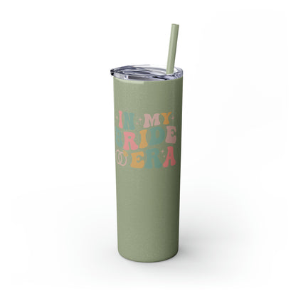 Bride Era Skinny Tumbler with Straw, 20oz