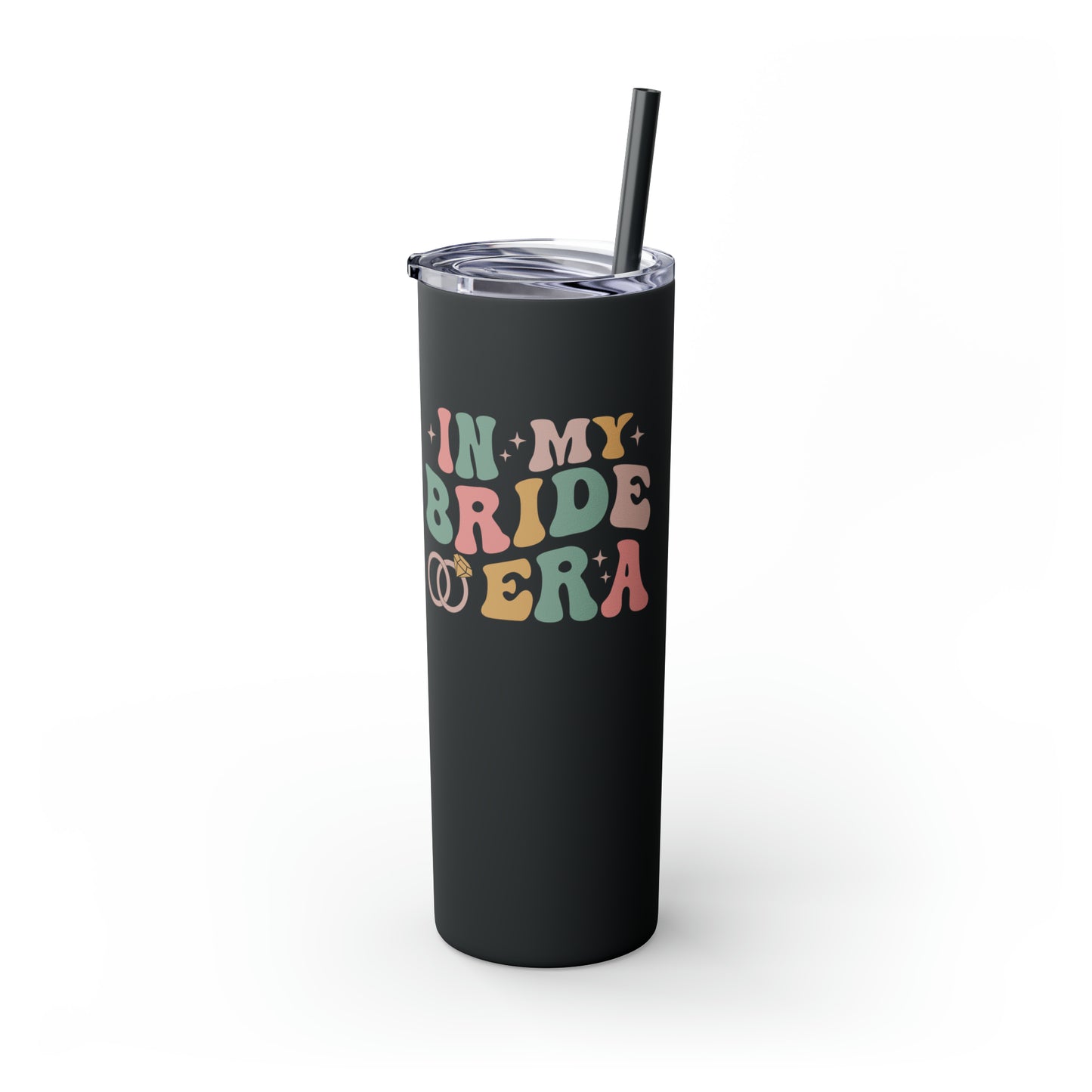 Bride Era Skinny Tumbler with Straw, 20oz