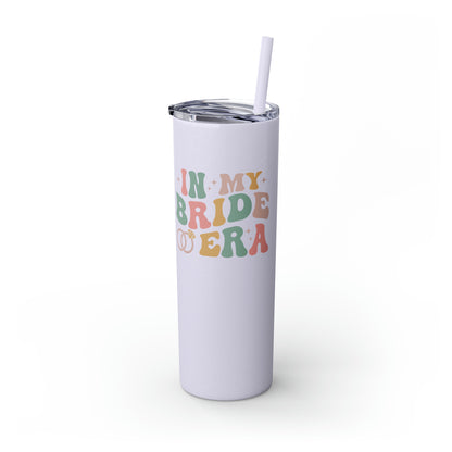 Bride Era Skinny Tumbler with Straw, 20oz