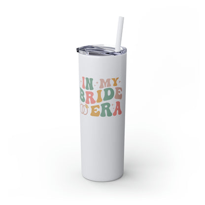 Bride Era Skinny Tumbler with Straw, 20oz