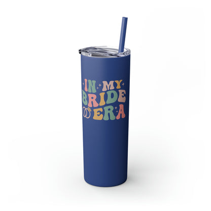 Bride Era Skinny Tumbler with Straw, 20oz