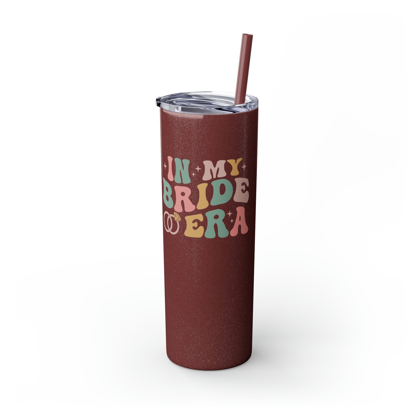 Bride Era Skinny Tumbler with Straw, 20oz