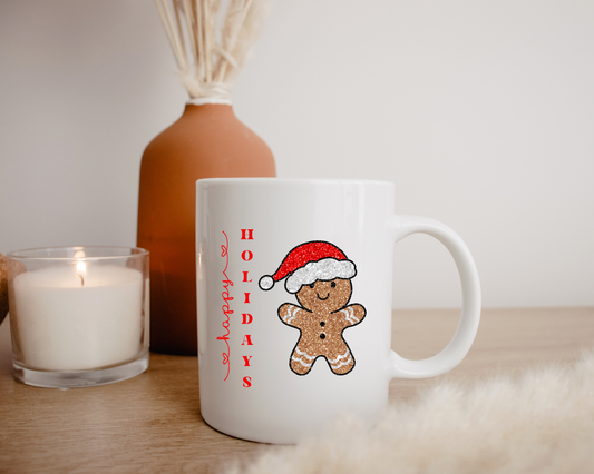 Gingerbread Happy Holidays Mug